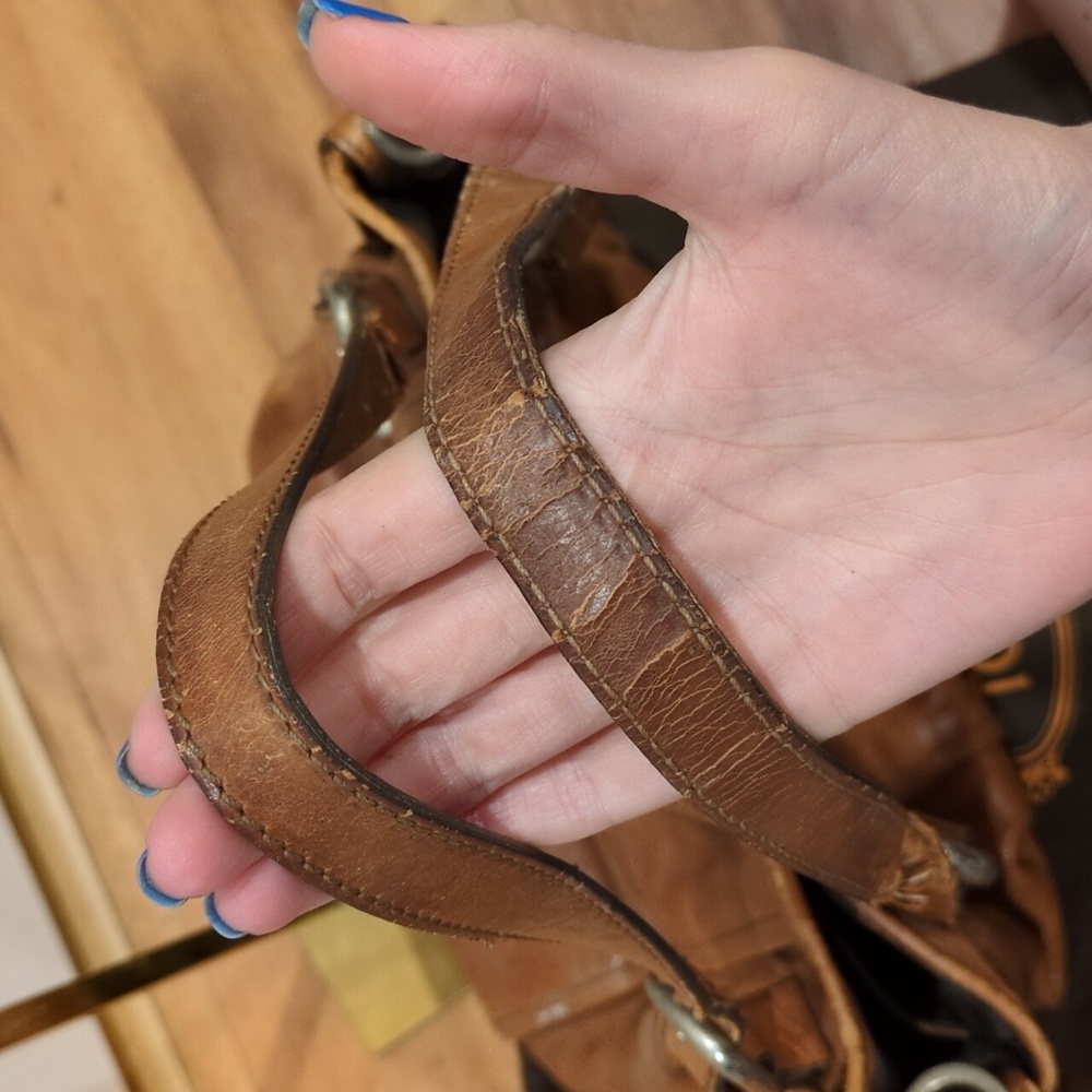 Tod's Vintage G-Line Bag Brown Leather Easy Sacca PROJECT Shoulder Purse Dustbag - Picture 5 of 17